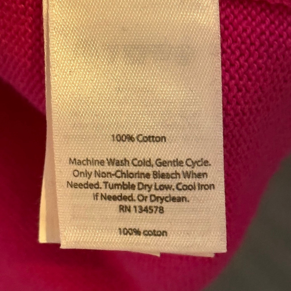 Vineyard Vines Pink Argyle 1/4 Zip Sweater M - Picture 7 of 7